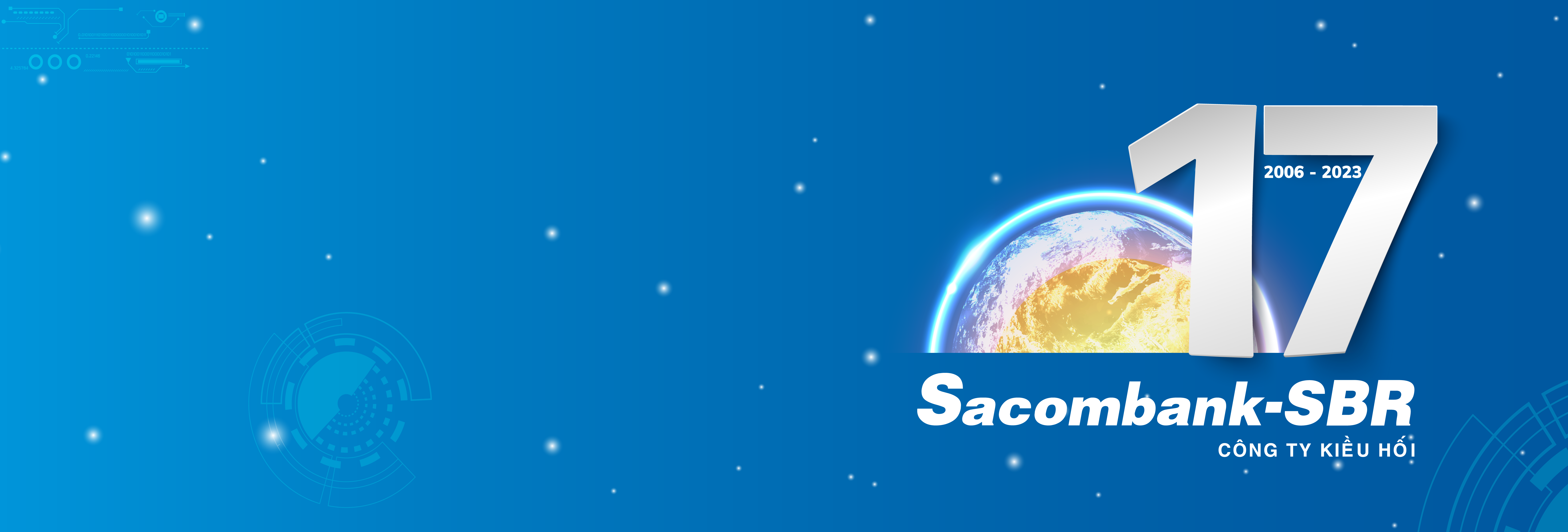Banner sinh nhật lần thứ 17 - Sacombank-SBR