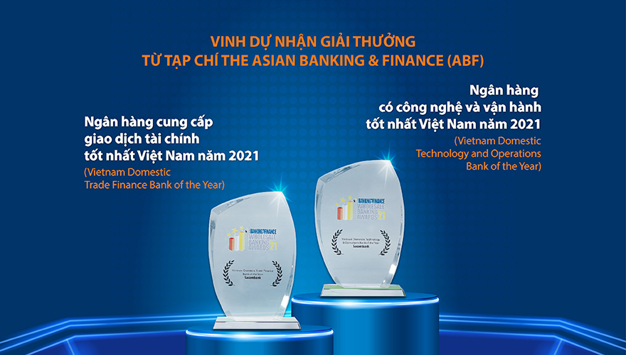 Sacombank nhận 2 giải thưởng từ The Asian Banking & Finance