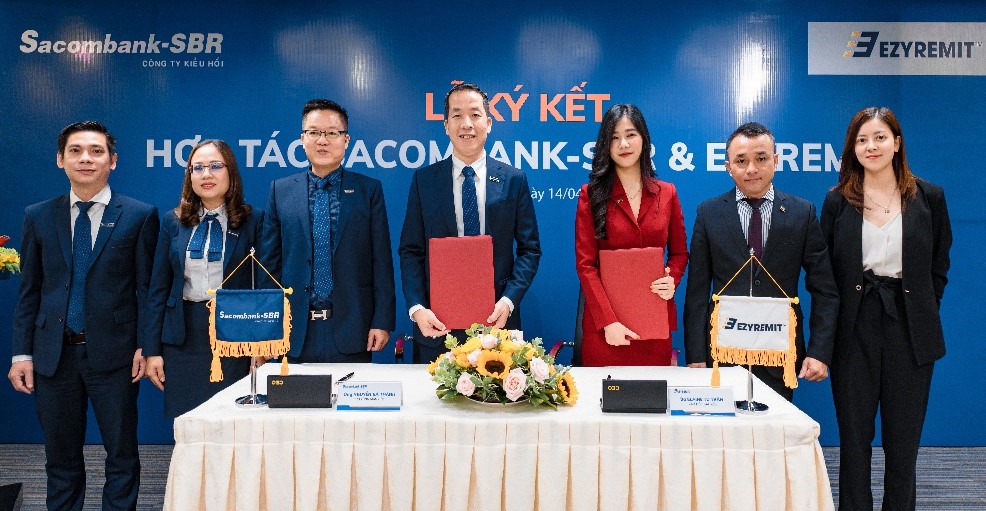 Sacombank-SBR và EzyRemit chính thức hợp tác toàn diện trong cung ứng dịch vụ chuyển tiền kiều hối về Việt Nam